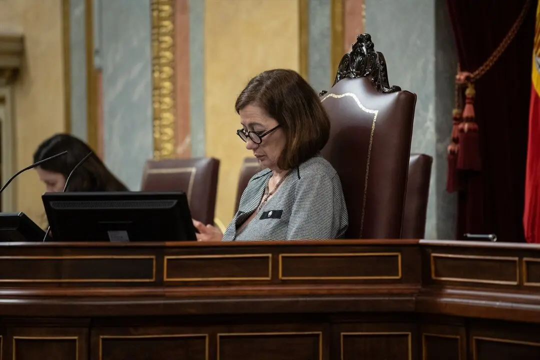 La presidenta del Congreso, Francina Armengol, durante un pleno. / Alejandro Mart&iacute;nez V&eacute;lez