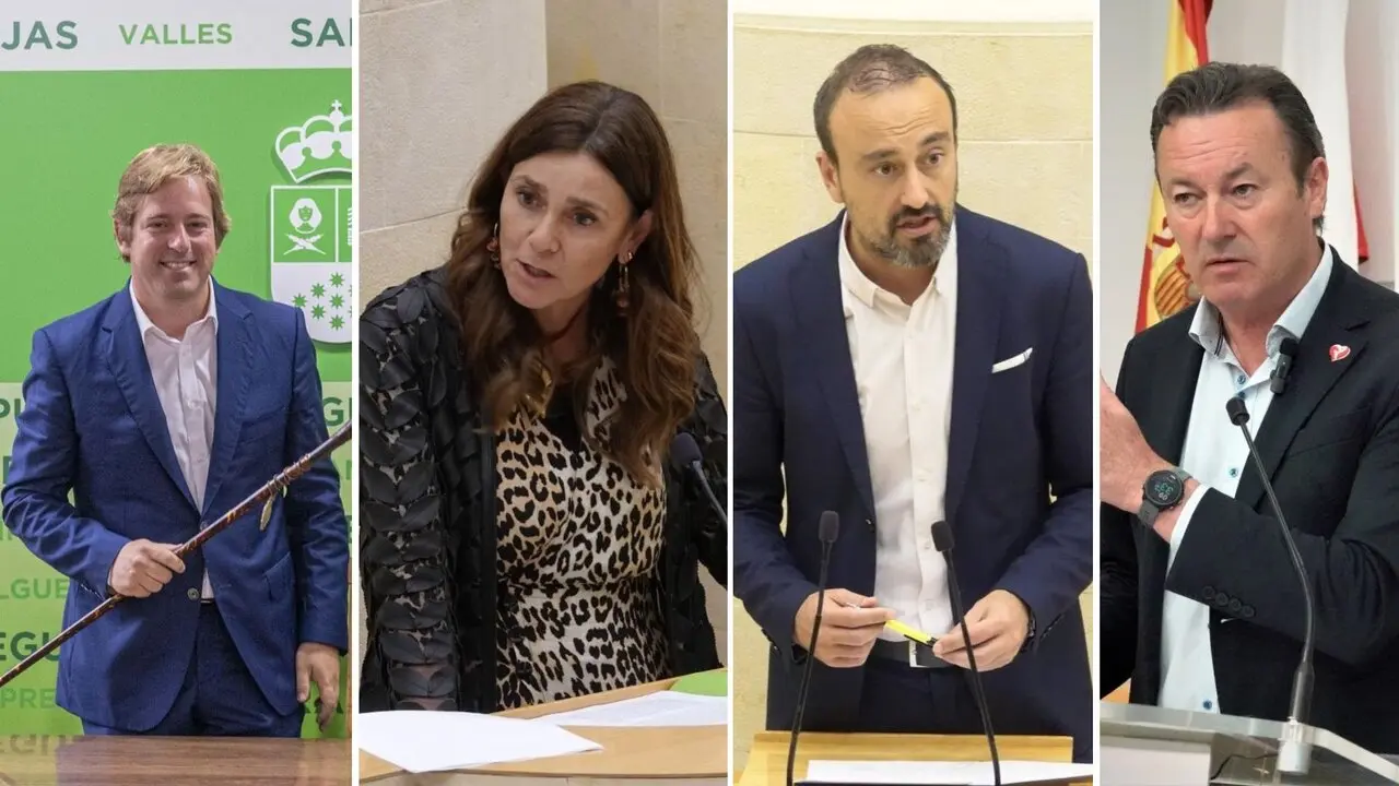 Los cuatro posibles candidatos a la sucesi&oacute;n de Revilla, los dos primeros ya con sus candidaturas oficiales. / A.E.