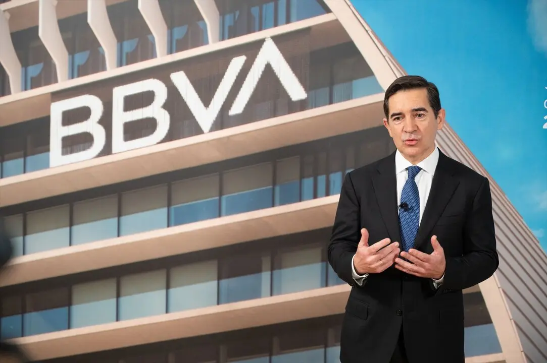 El presidente de BBVA, Carlos Torres Vila, durante la junta general de accionistas de BBVA. / David de Haro