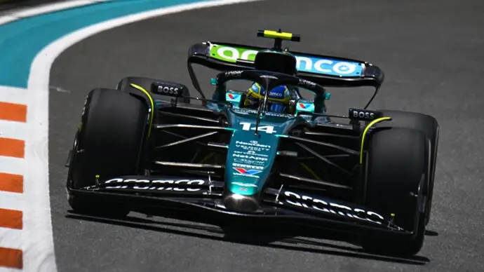 El piloto asturiano de Aston Martin, Fernando Alonso. / x