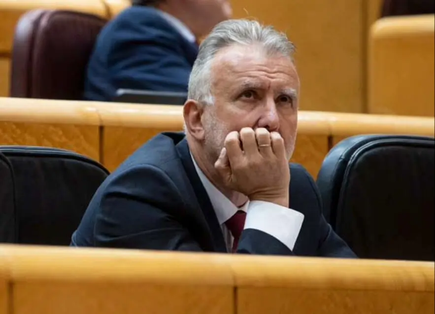 El ministro de Pol&iacute;tica Territorial y Memoria Democr&aacute;tica, &Aacute;ngel V&iacute;ctor Torres, durante su intervenci&oacute;n en la comisi&oacute;n de investigaci&oacute;n del Senado sobre la presunta trama de corrupci&oacute;n vinculada al caso Koldo.