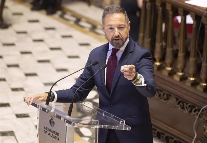 El portavoz del grupo municipal Vox en el Ayuntamiento de Val&egrave;ncia, Juanma Badenas. EP