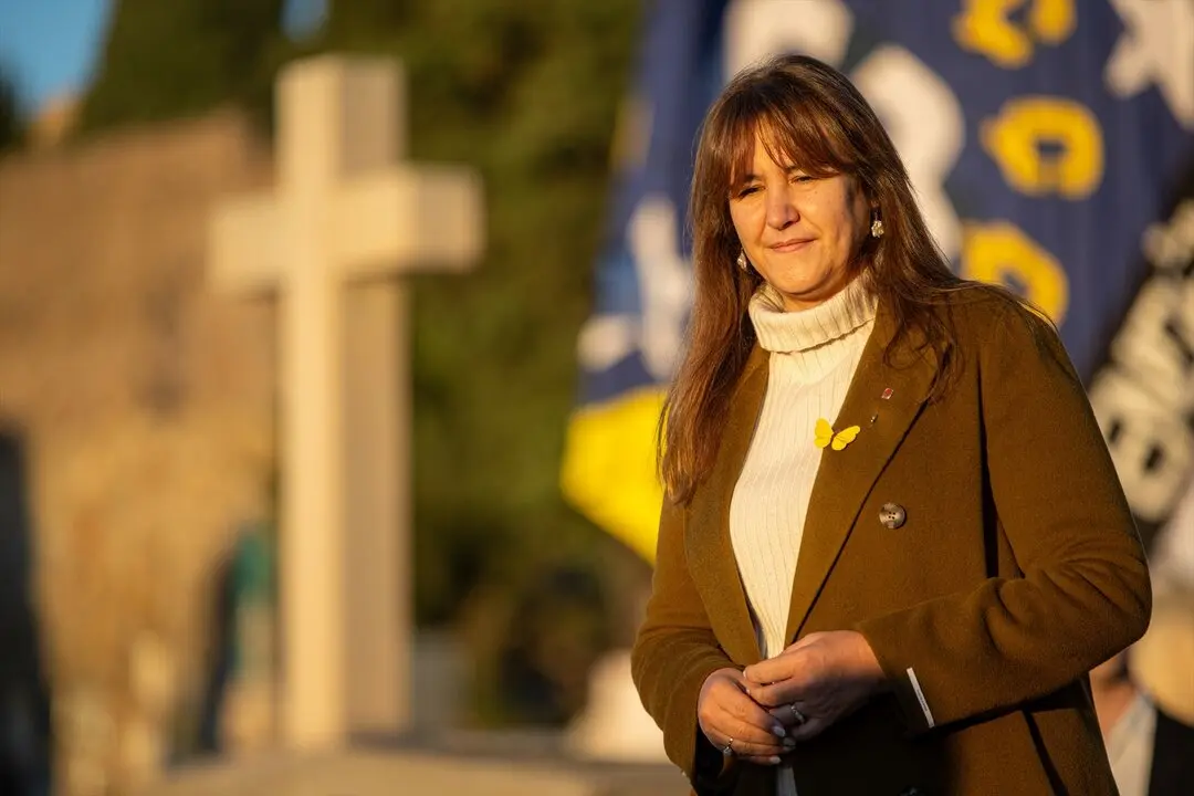 La presidenta de Junts, Laura Borr&agrave;s. / Lorena Sop&ecirc;na