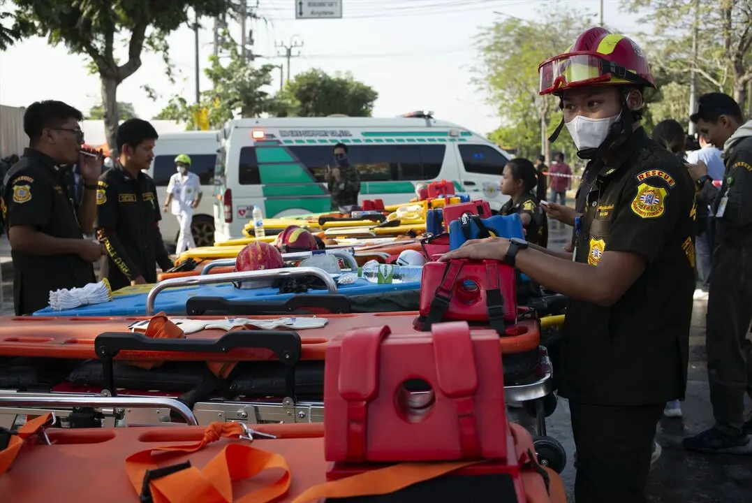 Un potente terremoto de magnitud 7,7 sacudi&oacute; el centro de Myanmar el 28 de marzo de 2025, con temblores que se sintieron incluso en el distrito Jatujak de Bangkok. / EP
