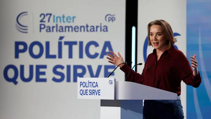 La secretaria general del PP, Cuca Gamarra. / ep