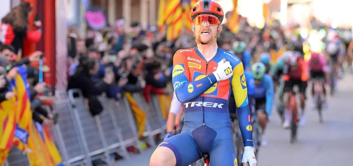 Quinn Simons vence en la etapa 6 de la Volta a Catalunya. / RTVE