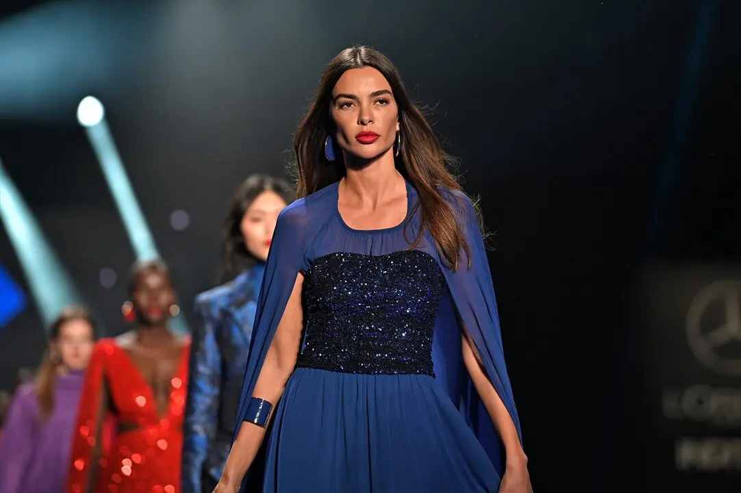 La modelo Joana Sanz durante un desfile. EP / Archivo