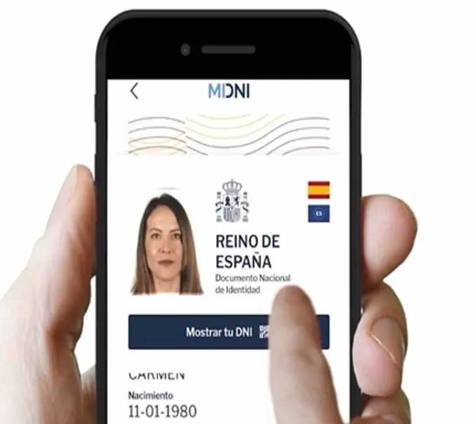 Ejemplo de un DNI digital. / EP