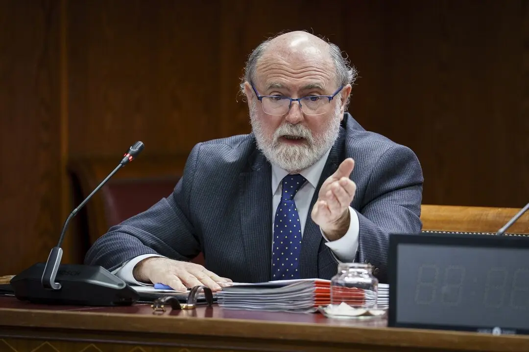 El presidente de Tragsa, Jes&uacute;s Casas Grande, comparece ante la Comisi&oacute;n de Investigaci&oacute;n sobre el &lsquo;caso Koldo&rsquo;. / A. P&eacute;rez Meca