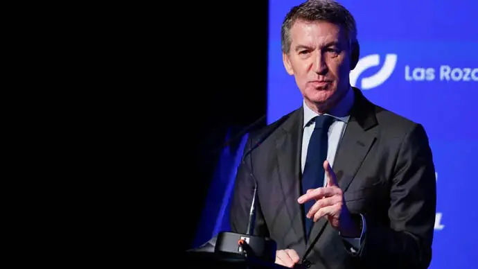 El presidente del PP, Alberto N&uacute;&ntilde;ez Feij&oacute;o. / x