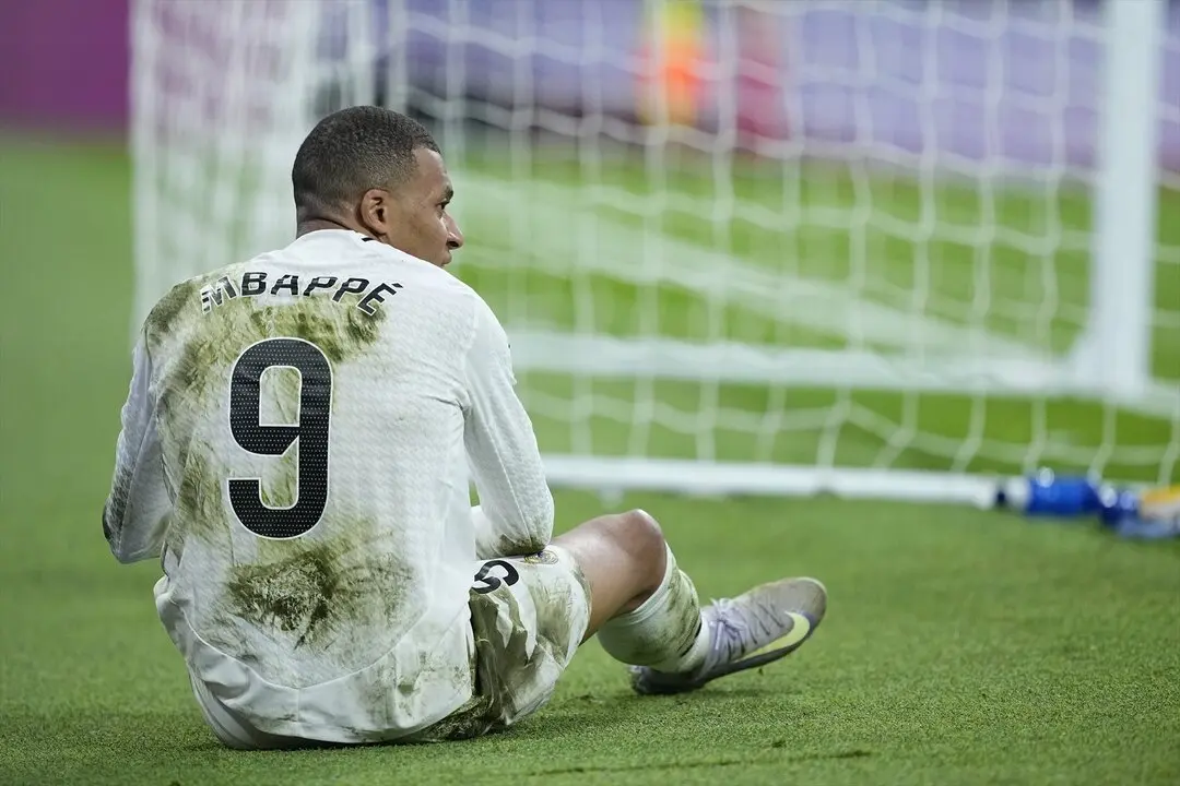 Kylian Mbappe durante el partido ante el Valencia. / EP