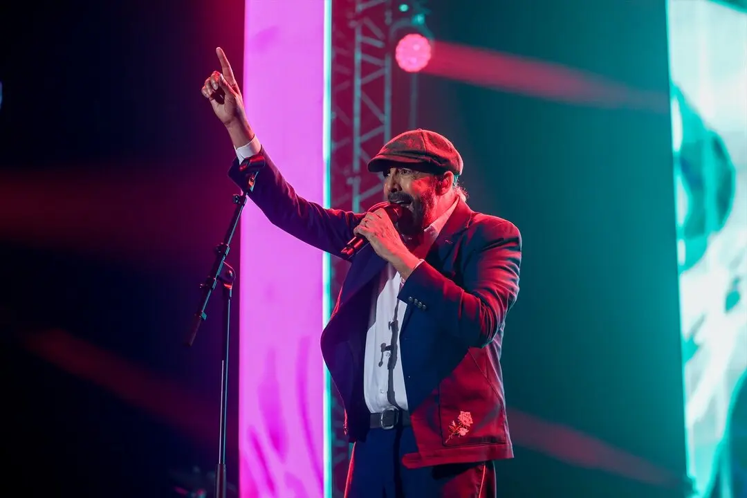 Juan Luis Guerra durante un concierto. EP