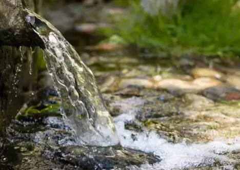 Agua saliendo de un manantial. / A.S.P