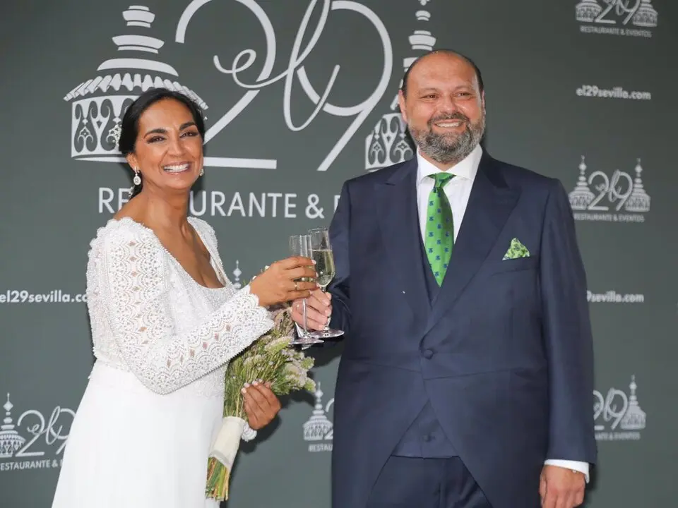 Triana Jim&eacute;nez Vega el d&iacute;a de su boda. / EP