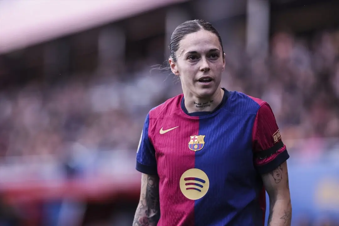 La futbolista del FC Barcelona, Mapi Le&oacute;n, durante un partido. / EP