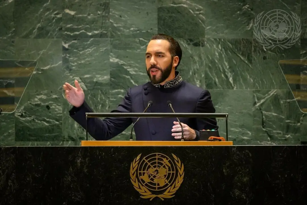 El presidente de El Salvador, Nayib Bukele. / ONU / EP