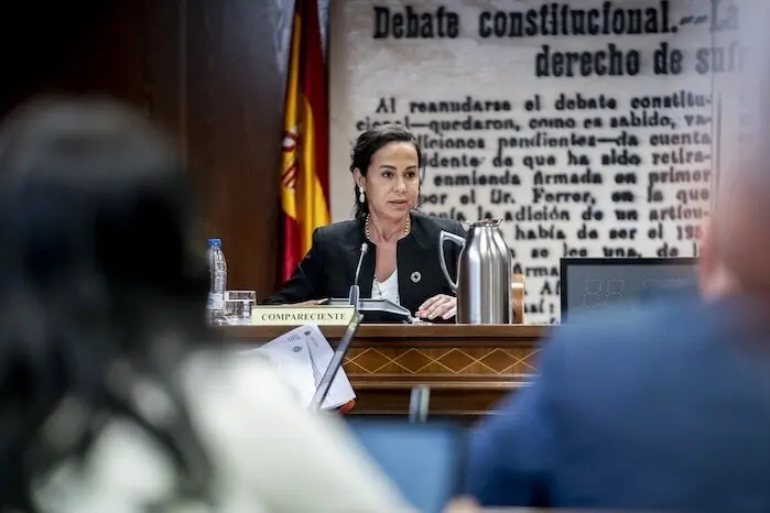 (Foto de ARCHIVO)
La expresidenta de Adif y exsecretaria de Estado de Transportes, Movilidad y Agenda Urbana, Isabel Pardo de Vera, comparece ante la Comisi&oacute;n de Investigaci&oacute;n sobre el &lsquo;caso Koldo&rsquo;, en el Senado, a 31 de mayo de 2024, en Madrid (Espa&ntilde;a). La Comisi&oacute;n de Investigaci&oacute;n analiza los contratos p&uacute;blicos realizados durante la pandemia de covid-19, relacionados con la intermediaci&oacute;n de Koldo Garc&iacute;a Izaguirre, as&iacute; como los posibles casos de corrupci&oacute;n que, directa o indirectamente, tengan relaci&oacute;n con las actividades y contactos de las personas que forman parte de la trama investigada en la Operaci&oacute;n Delorme.

A. P&eacute;rez Meca / Europa Press
31 MAYO 2024;ISABEL PARDO;COMISION;INVESTIGACION;CASO KOLDO
31/5/2024