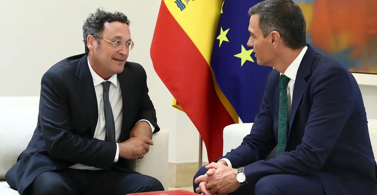 El fiscal general del Estado, &Aacute;lvaro Garc&iacute;a Ortiz, durante una reuni&oacute;n institucional con el presidente del Gobierno.