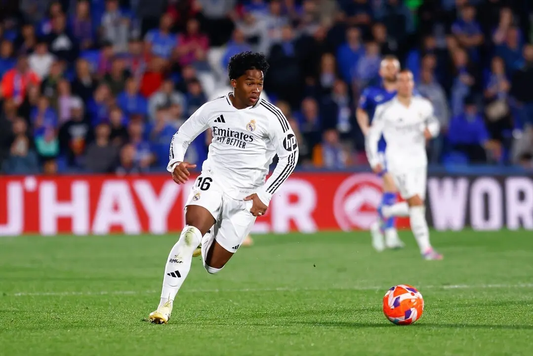 Endrick durante el partido de la LaLiga EA Sports ante el Getafe. / EP