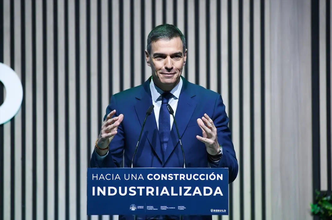 El presidente del Gobierno, Pedro S&aacute;nchez durante una presentaci&oacute;n. / Gustavo Valiente