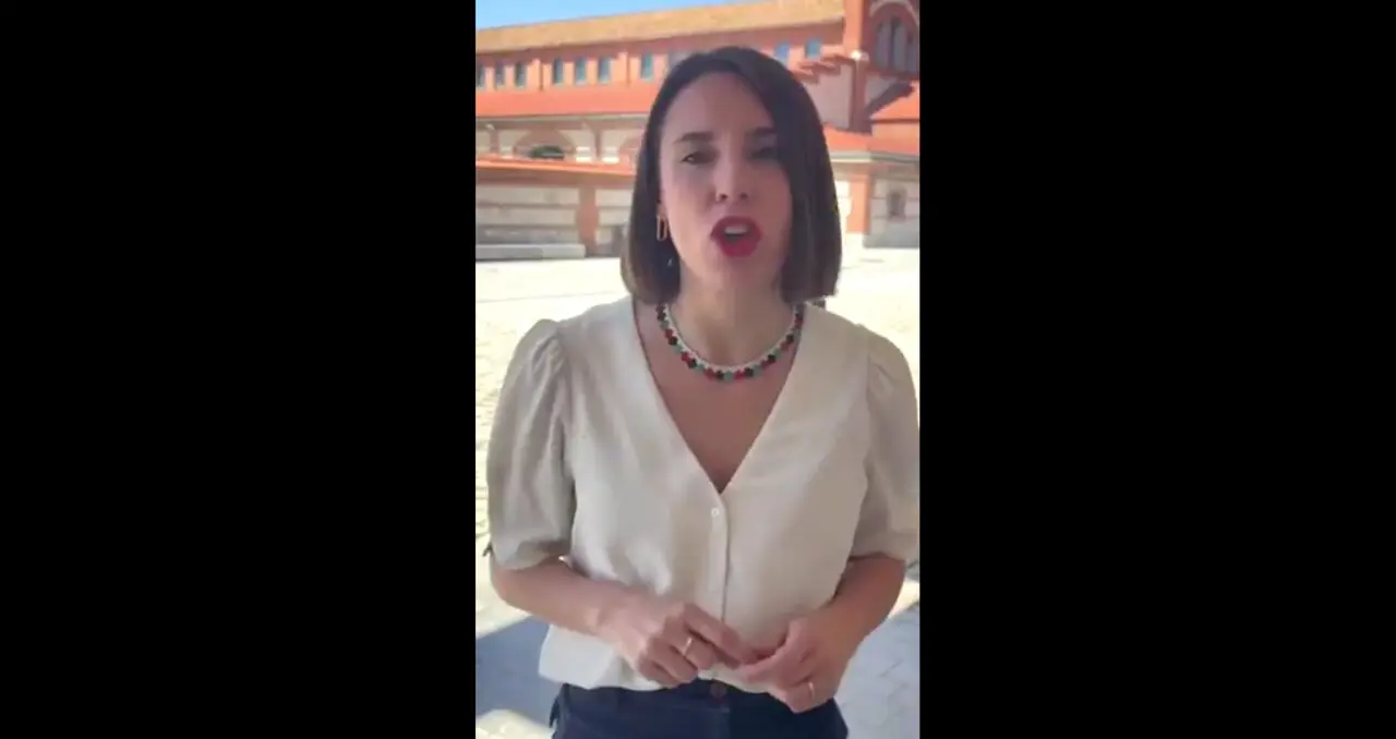 Irene Montero en el v&iacute;deo subido a redes sociales. / X