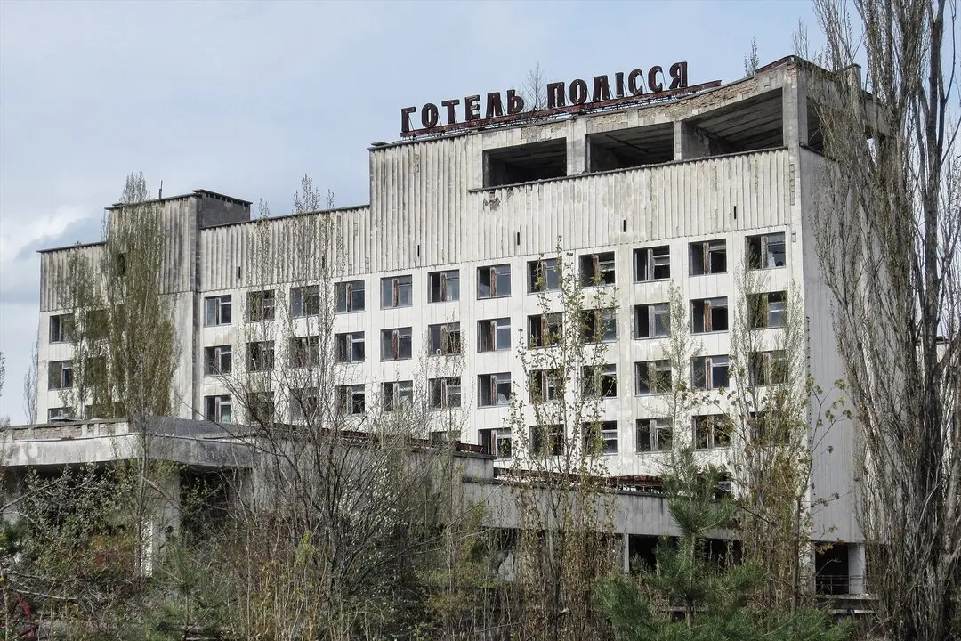 Uno de los edificios de  Chernobyl. / Picture alliance