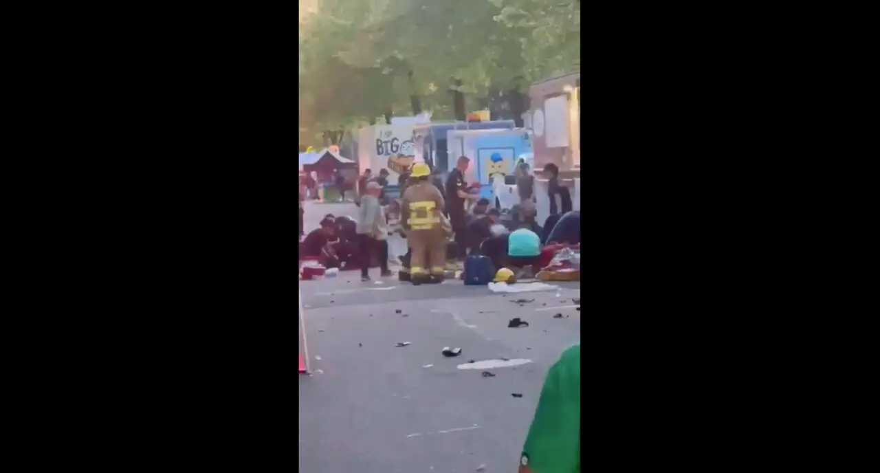 Momento del atropello en Vancouver. / X