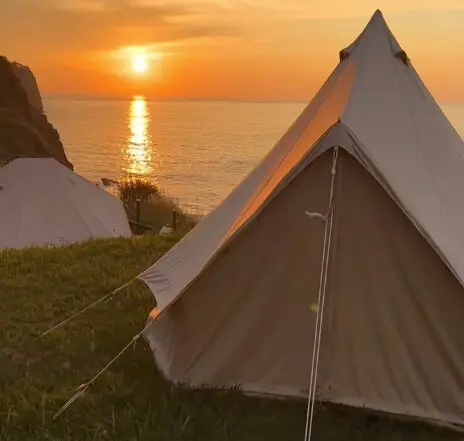 Puesta de sol en el camping. / TikTok