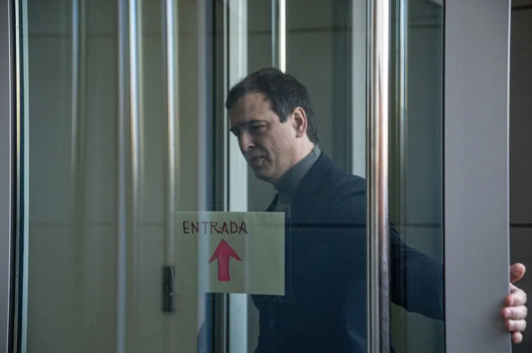 El hermano de Pedro S&aacute;nchez, David S&aacute;nchez, a su llegada a declarar en calidad de investigado en el Juzgado de Instrucci&oacute;n n&uacute;mero 3 de Badajoz. / Andr&eacute;s Rodr&iacute;guez