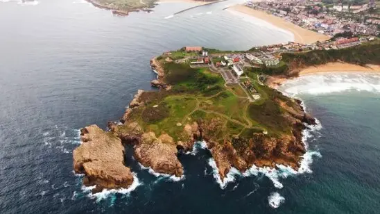 Vista a&eacute;rea de la playa de Los Locos. / A.S.