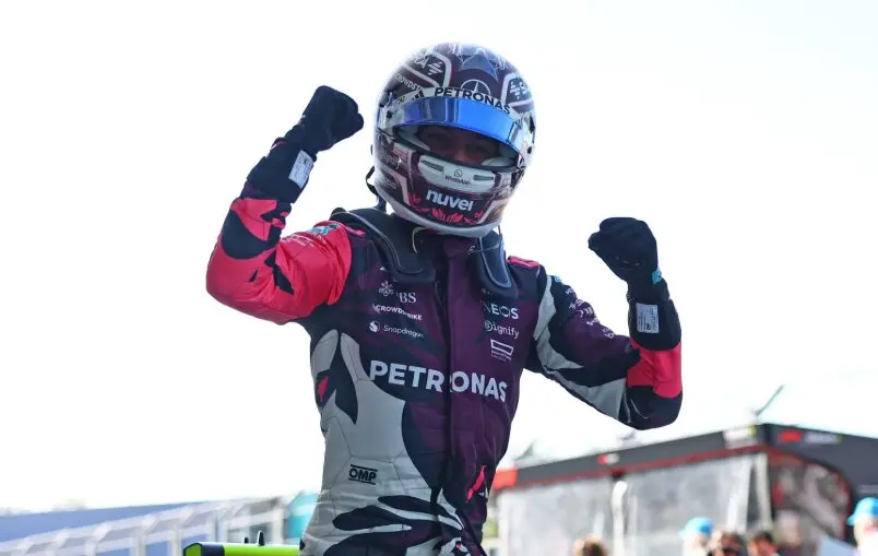 Kimi Antonelli tras ganar la 'minipole' en Miami. / F1