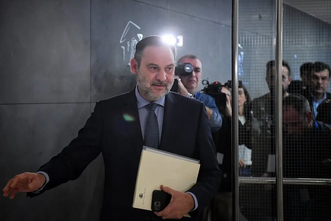 El exministro, Jos&eacute; Luis &Aacute;balos, a su llegada a una rueda de prensa. / Fernando S&aacute;nchez
