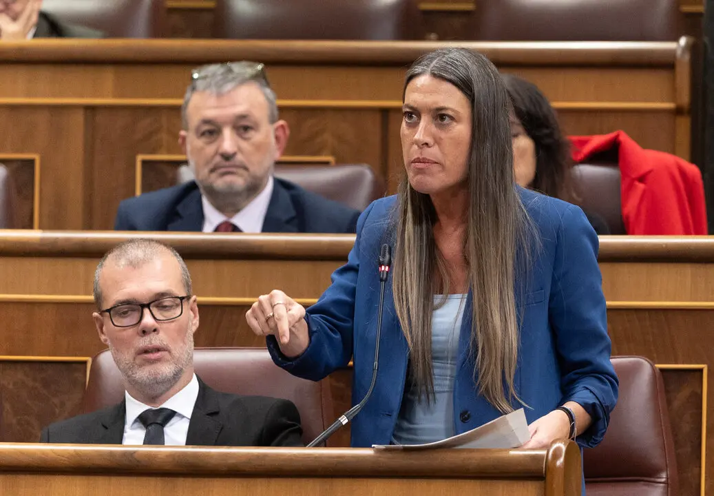La portavoz de Junts en el Congreso, Miriam Nogueras. / EP