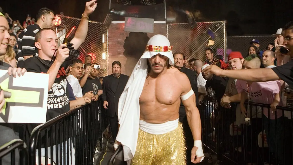 Sabu entrando a uno de los combates. / X