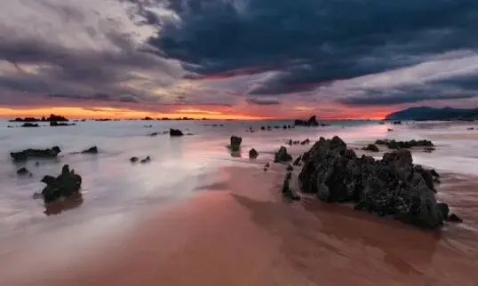 Atardecer en Trengand&iacute;n, en Noja. / A.S.