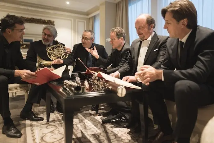 El grupo Les Vents Fran&ccedil;ais.