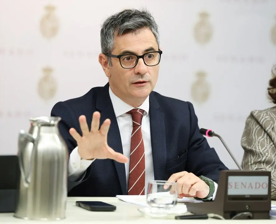 El ministro de la Presidencia, Justicia y Relaciones con las Cortes, F&eacute;lix Bola&ntilde;os, comparece en la Comisi&oacute;n de Justicia. / Marta Fern&aacute;ndez