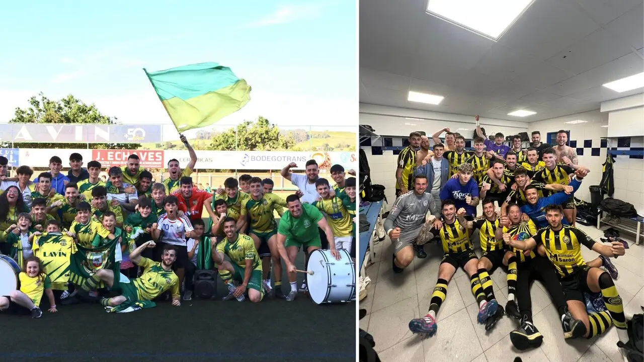 Los jugadores de ambos conjuntos celebran su pase a la final. / X