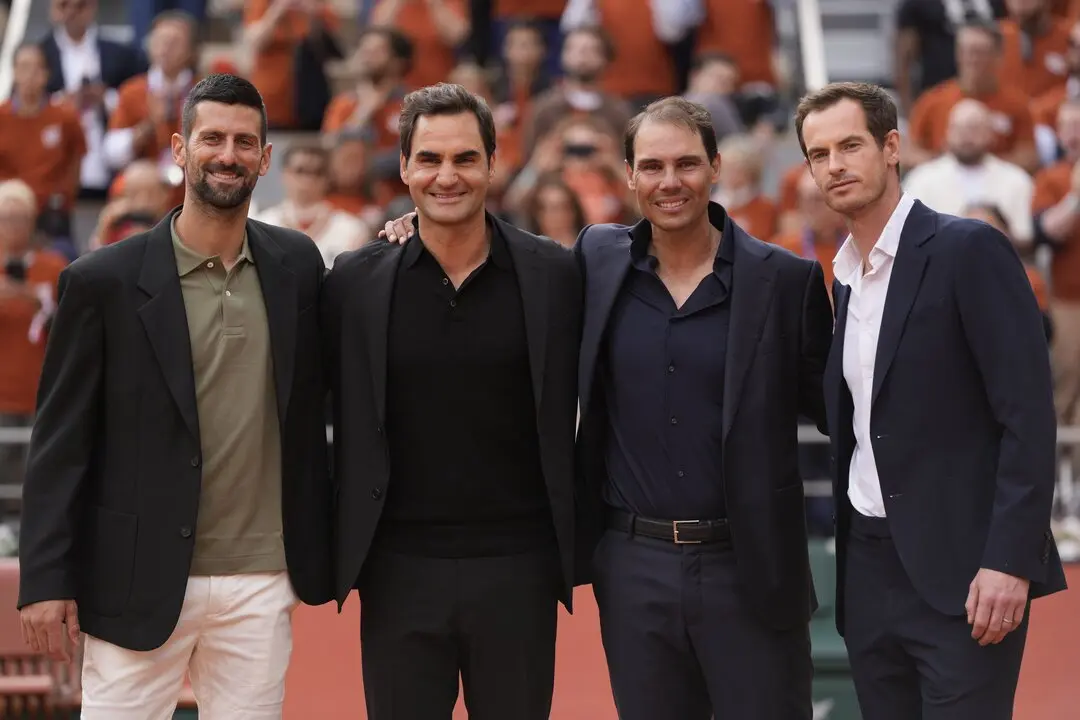 Nadal, al lado de Federer, Djokovic y Murray. / X