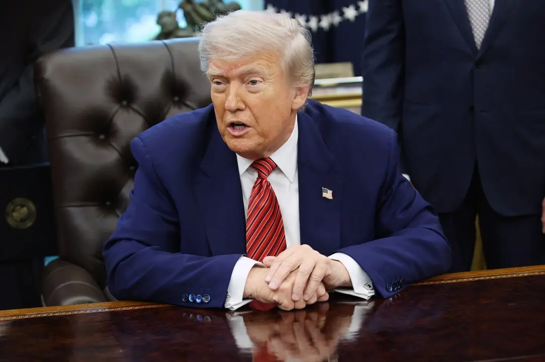 El presidente de Estados Unidos, Donald Trump, habla con la prensa en la Casa Blanca. / EP