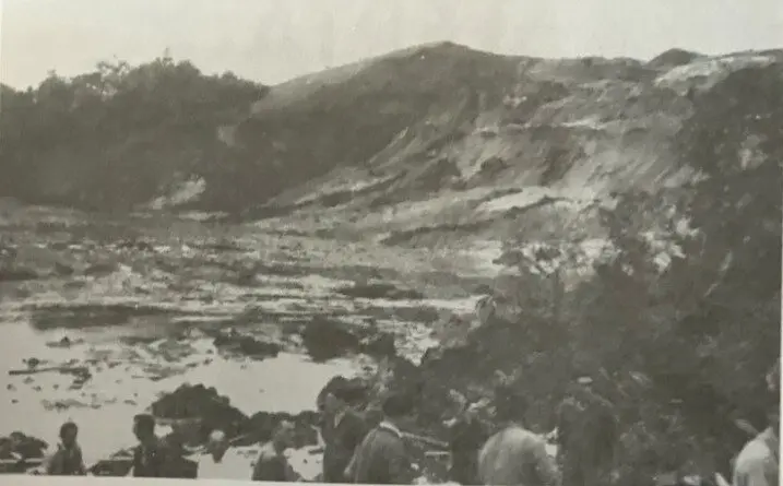 Tremenda imagen de la tragedia de Reoc&iacute;n en la noche del 17 de agosto de 1960. / Samot