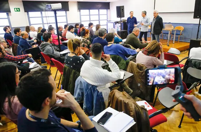 Uno de los talleres de cine en la filmoteca en una edici&oacute;n anterior. / x