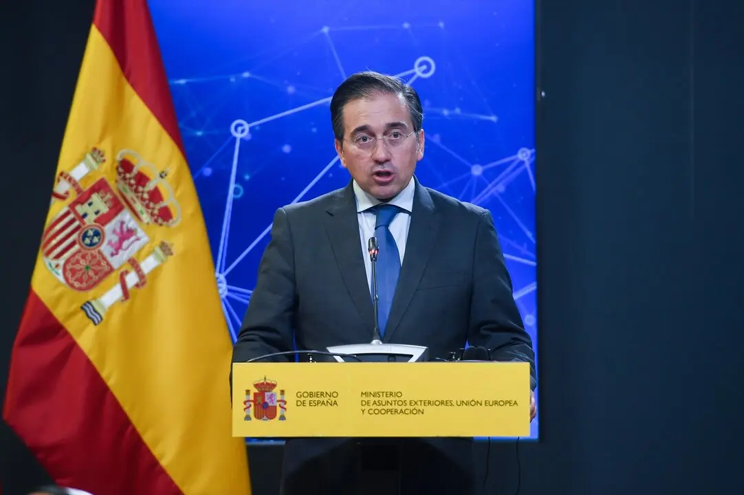 El ministro de Asuntos Exteriores, Uni&oacute;n Europea y Cooperaci&oacute;n, Jos&eacute; Manuel Albares. / Gustavo Valiente