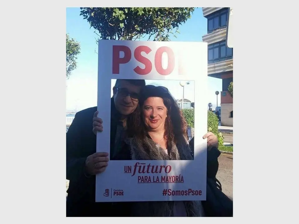 Patxi L&oacute;pez y Leire D&iacute;ez.
