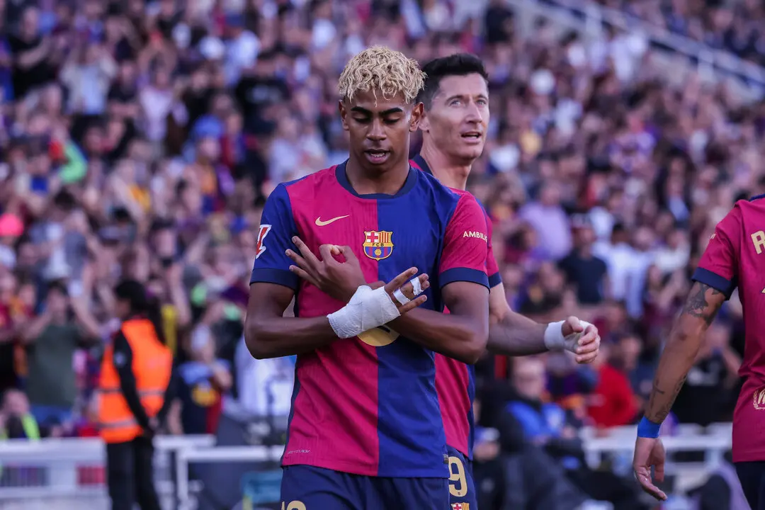 El delantero del FC Barcelona, Lamine Yamal. / EP
