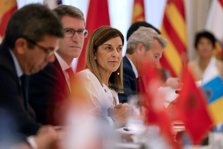 Mar&iacute;a Jos&eacute; S&aacute;enz de Buruaga en la Conferencia de Presidentes. / X
