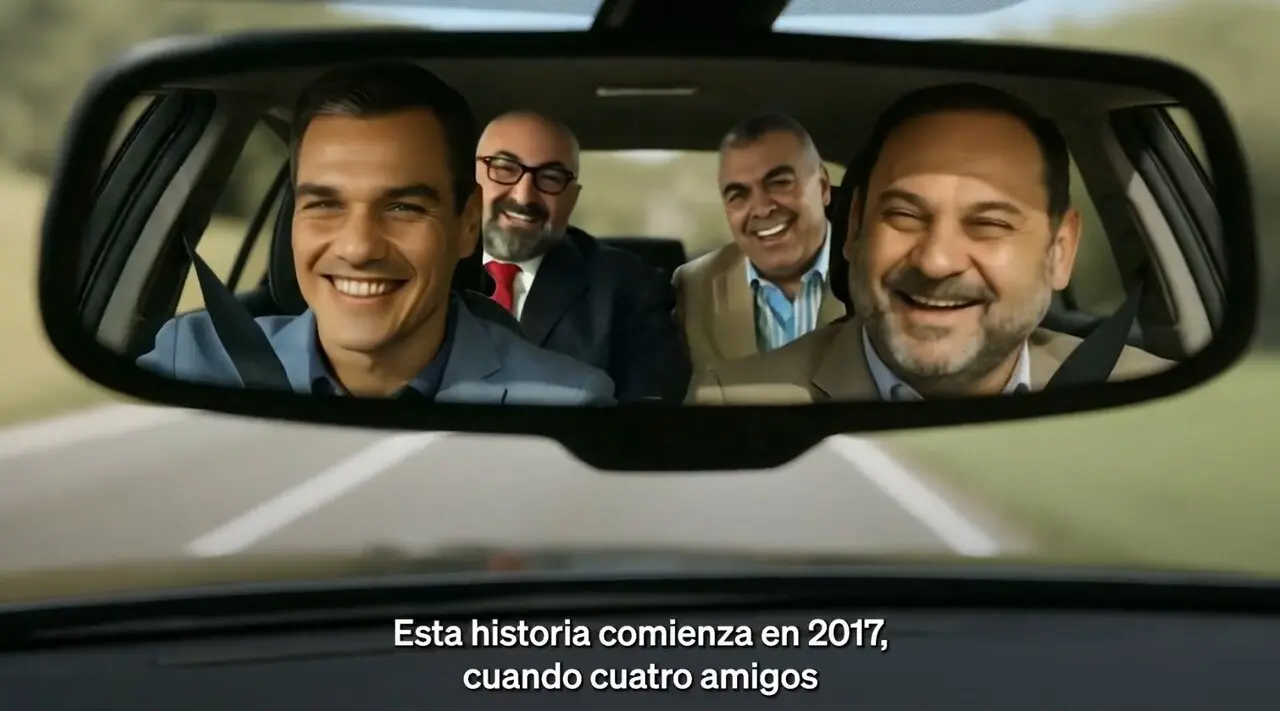 V&iacute;deo subido por el PP a redes sociales hecho con inteligencia artificial. / X