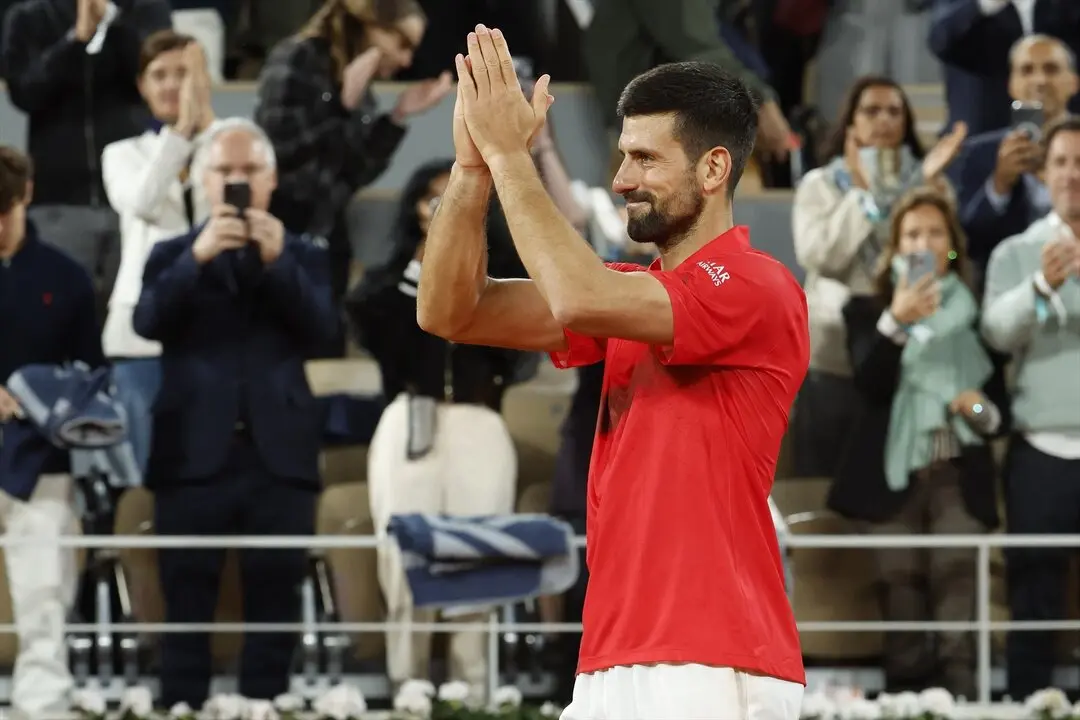El tenista serbio, Novak Djokovic, se despide de Roland Garros. / EP