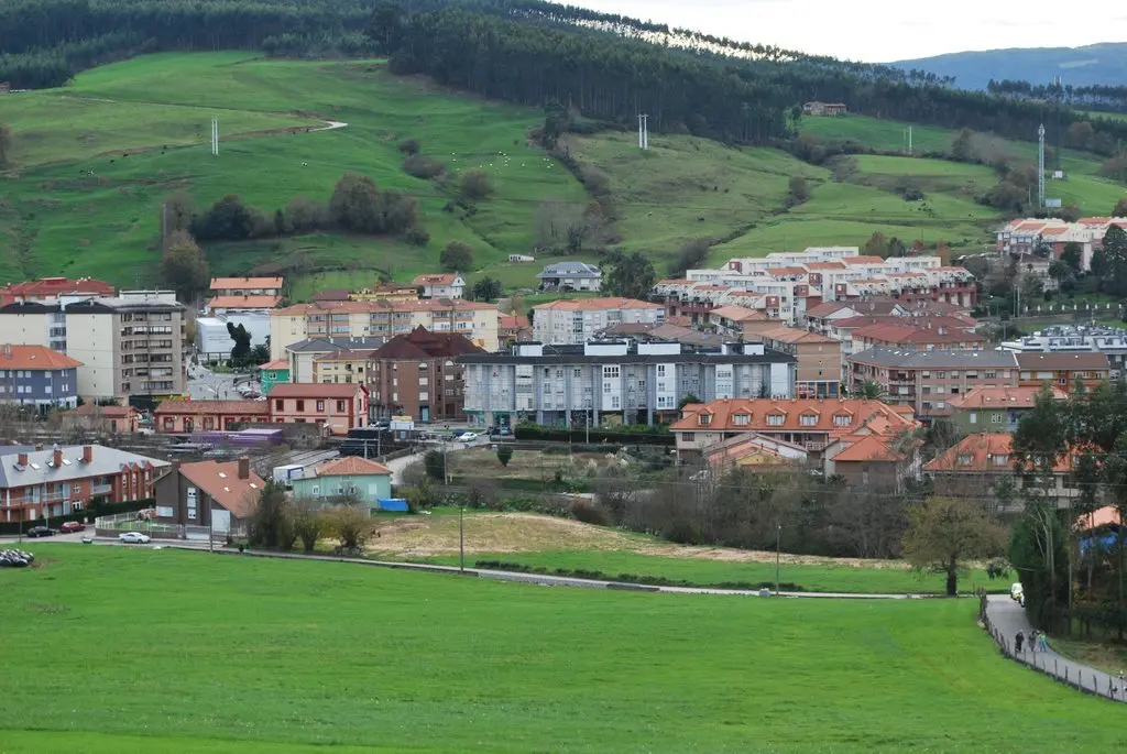 Vista general de Renedo de Pi&eacute;lagos. / FB