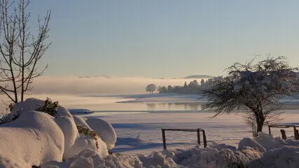 El municipio c&aacute;ntabro en invierno. / A.S.P